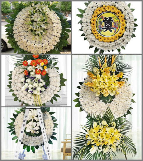 山西运城盐湖区上郭乡南陈村花圈速递